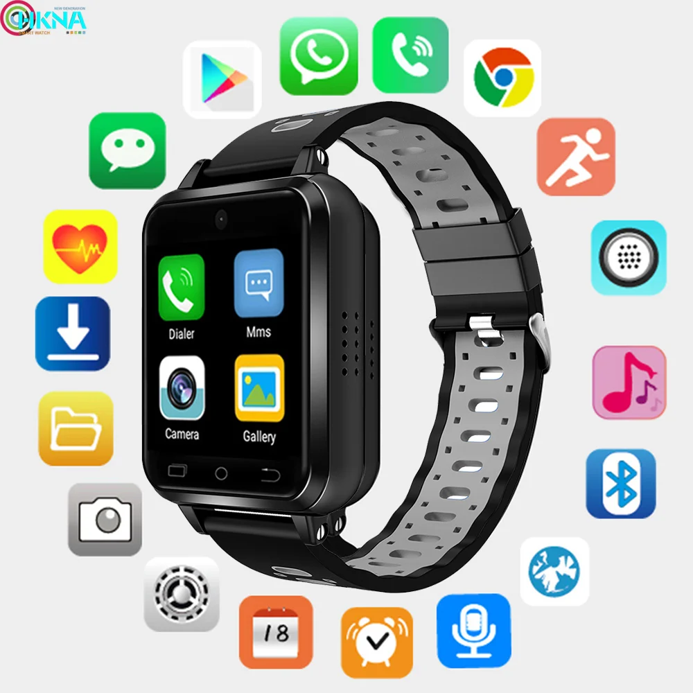 Смарт часы 4G Full Netcom GPS WiFi с sim картой 8 Гб ROM пульсометр многофункциональный фитнес