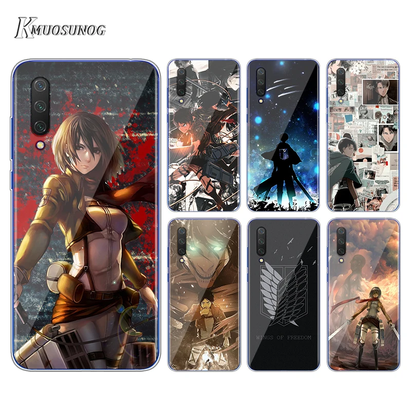 

Cute Anime Attack on Titan for Xiaomi Poco M2 Pro Mi 9 9T CC9 10 Lite 5G Pro Note 10 9 SE 8 A3 F1 Lite TUP Phone Cover
