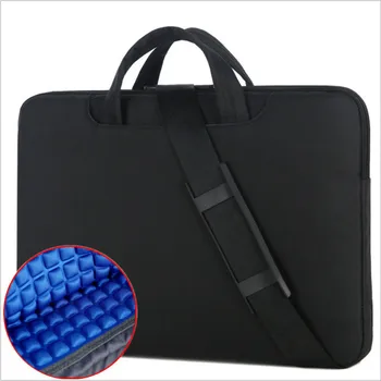

New portable men's laptop bag waterproof Oxford cloth solid shockproof men's shoulder bag business tote