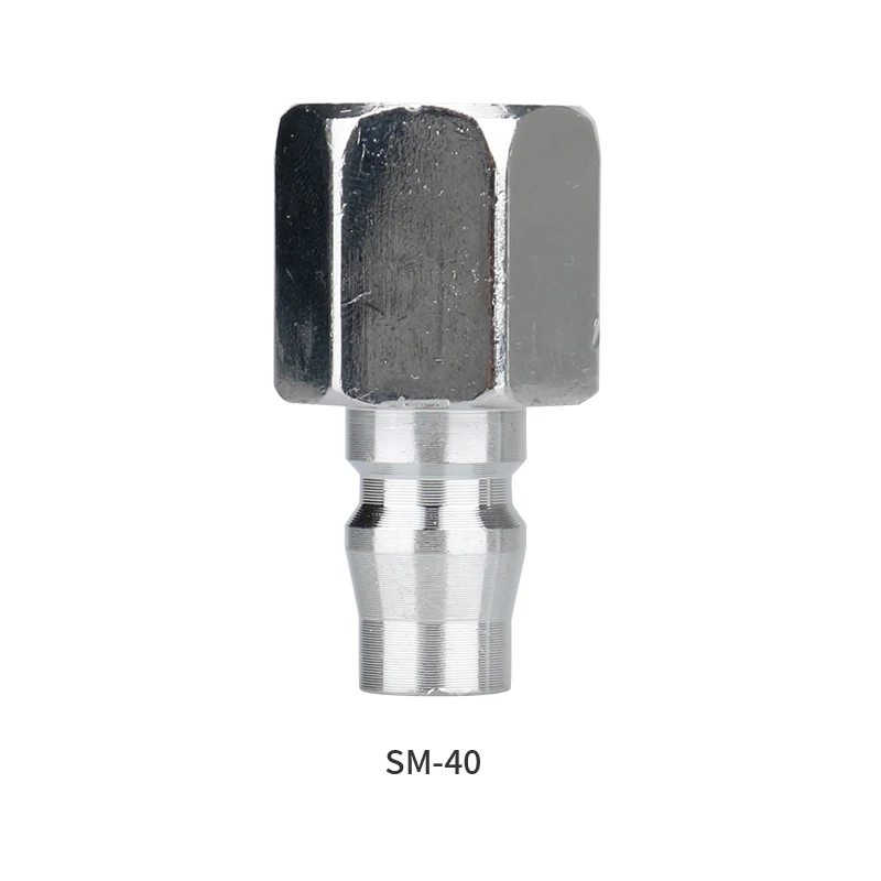 Size : SP 20 1pc Stainless Steel Pneumatic Joint C Type Self-Locking Quick Connector Male Female SP SF SM SH Pneumatic Tool Air Pump Compressor WSF-Adapters