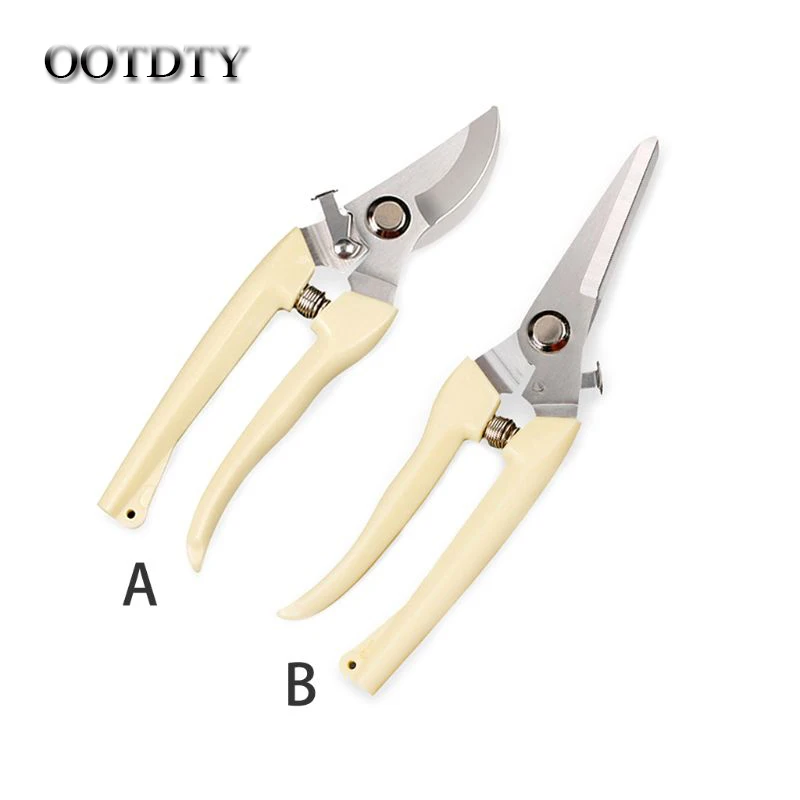 

OOTDTY 1pc Pruner Tree Cutter Gardening Pruning Shear Scissor Stainless Steel Cutting Home Tools Anti-slip dorp shipping