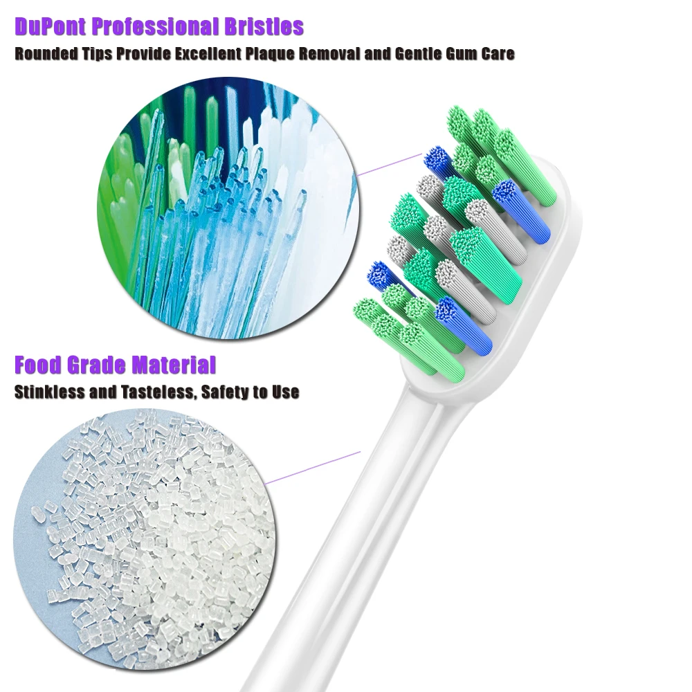 16 PCS Reaplacement Toothbrush Heads for Philips Sonicare Electric Brush Heads HX9312 HX9322 HX9331