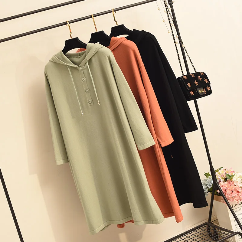 Women Hoodie Dress 2020 Casual Long Sweatshirt Oversize Hoody Ladies Hoodies Sweatshirts Hooded Robe