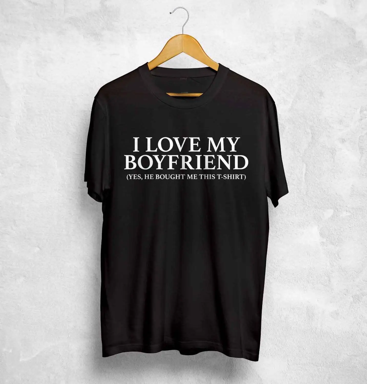Топы в стиле панк Homme футболки для фитнеса футболка девочек с надписью I Love My Boyfriend