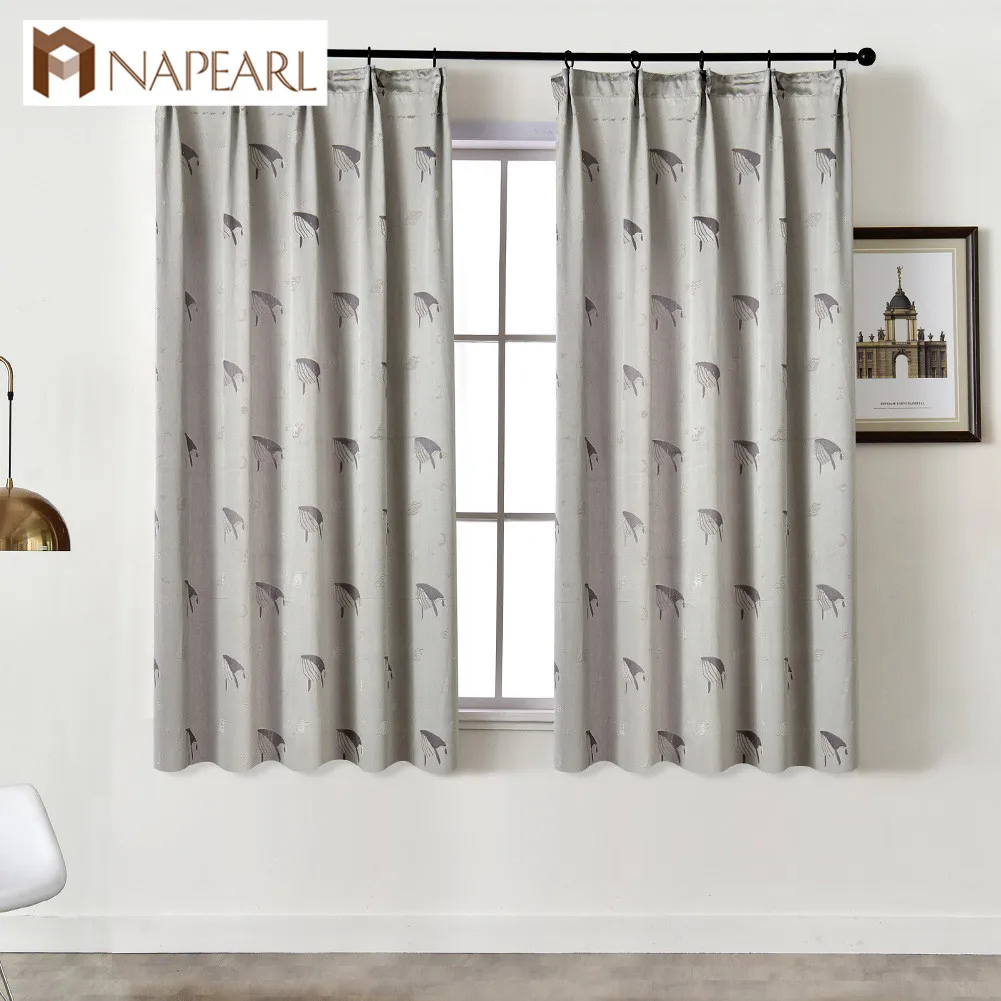 Napearl 1 Piece Kitchen Windows Curtains Short Design Home Decor