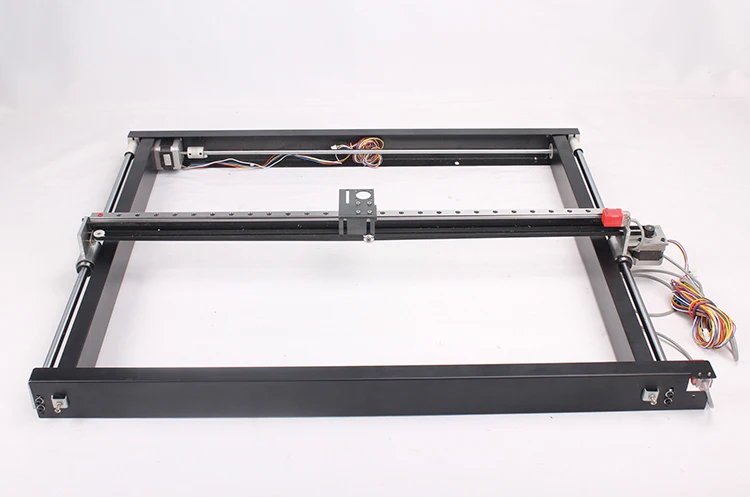 Двухосевой четырехугольный плоттер 3020 6040 квадратная направляющая DIY CO2 лазерная печать гравировальная машина стол кровать гибкий кабель