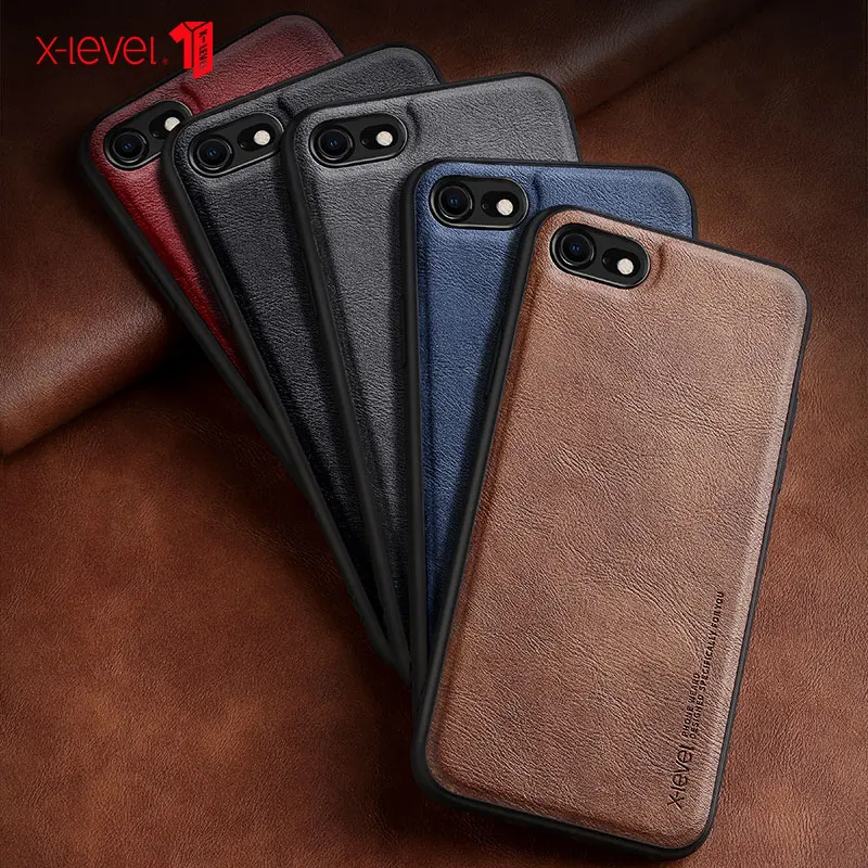 Чехол X Level для iPhone 7 6 Plus кожаный мягкий силиконовый чехол в стиле ретро IPhone Xs Max XR