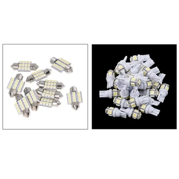 

40 Pcs Order Bulbs Torpedo Lights 12 LED SMD White 31MM White W5W Bulb 5050 5 SMD LED Light