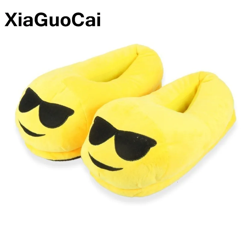 

Women Home Slippers Cute Unisex Winter Warm Cartoon Plush Slippers Indoor Floor Furry Cotton Couple Shoes Soft Yellow Hot Sale