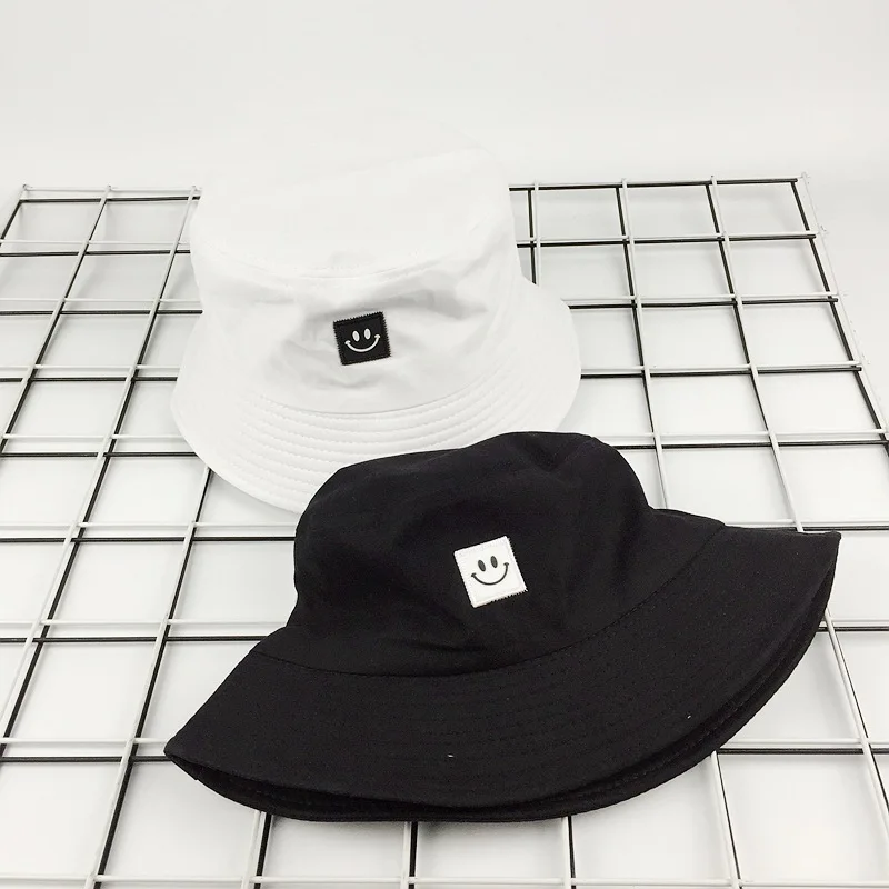 Bucket hat men and women summer bucket hat banana print black white solid hat hip-hop outdoor hat fishing fisherman hat