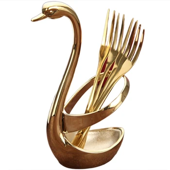 

Set of Beautiful Caddy Cutlery Holder Stainless Steel Utensil Dining Kitchen Decoration Tableware Home Wedding Picnic Function B