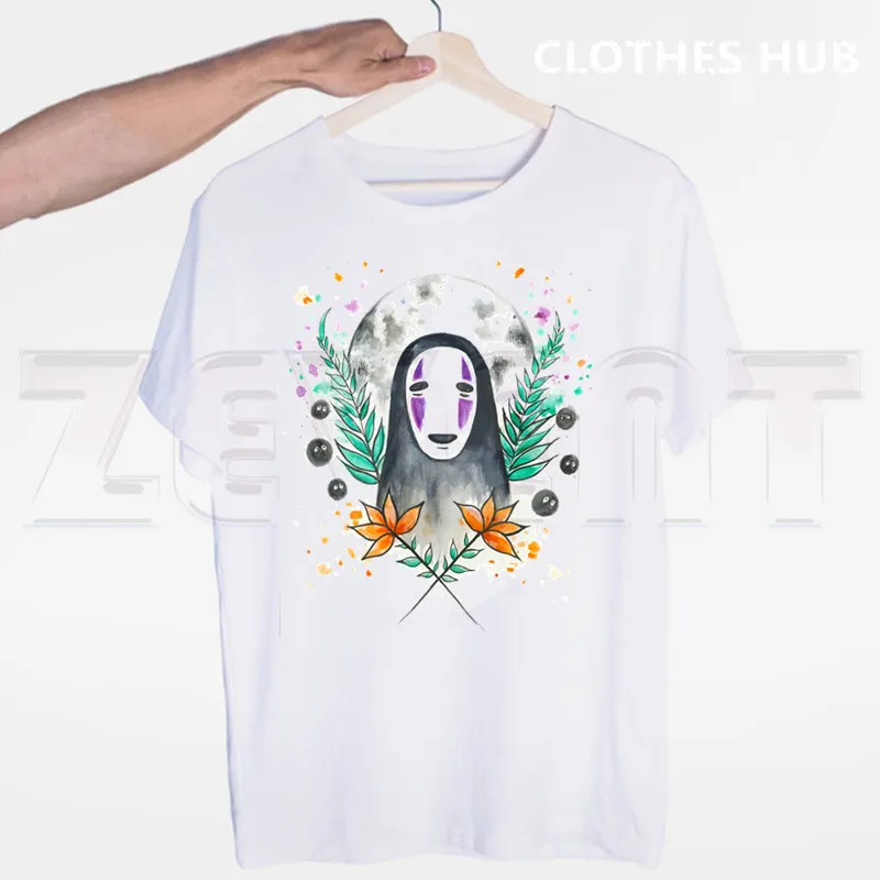 Мужская и женская футболка с героями мультфильмов Spirit Away No Face японского аниме