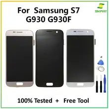 Для samsung Galaxy S7 G930 TFT lcd дисплей сенсорный экран дигитайзер в сборе для samsung Galaxy S7 G930 G930F G9300 SM-G930F lcd