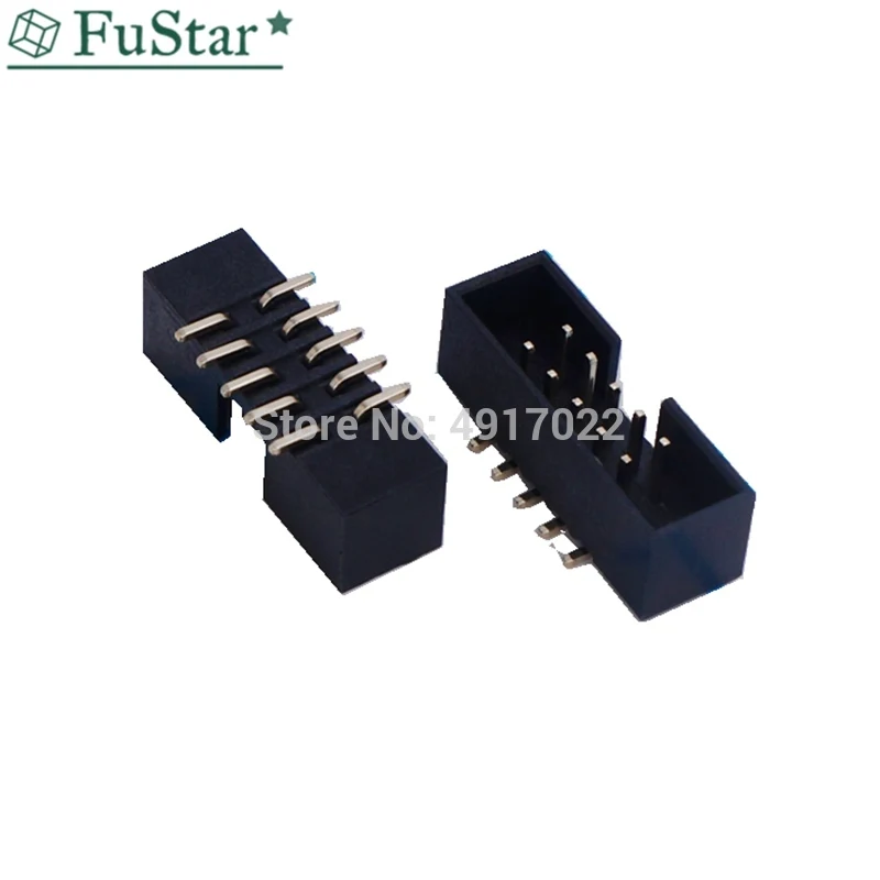 10 шт. SMT PIN 2 54 мм Шаг Штекерный разъем прямой idc box headers PCB коннектор двухрядный SMD 2x5PIN