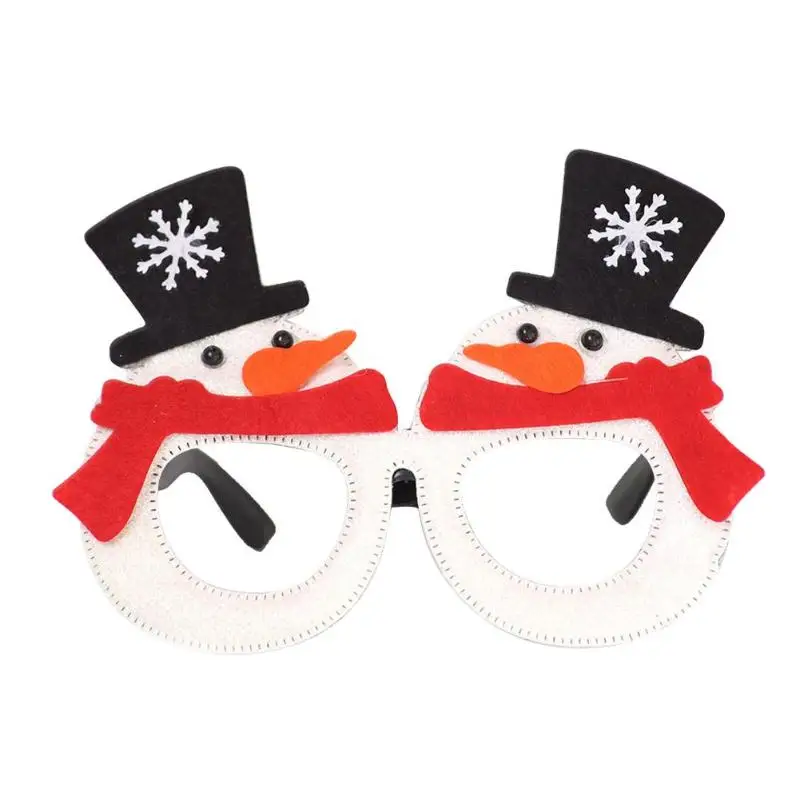 Рождественские украшения взрослые дети ролевые игры игрушки подарки Санта-Клаус Снеговик очки с рогами Рождественские солнцезащитные очки - Цвет: C