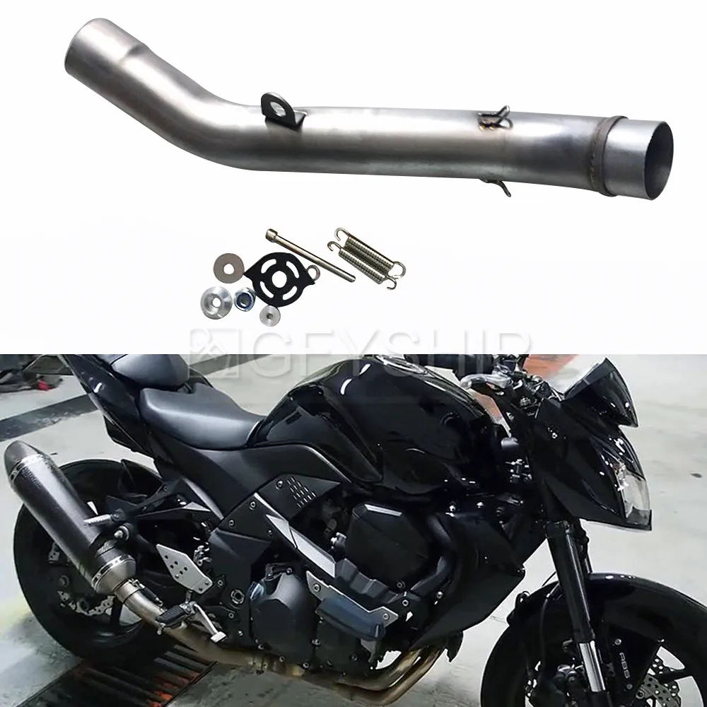 Выхлопная труба для мотоцикла среднего канала для Kawasaki Ninja Z750 Z 750 2007-2012 мото выхлопная система мотоцикл оборудование выхлопной системы