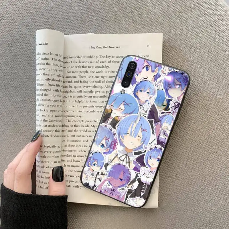 Чехол с рисунком аниме Re ZERO Ram Rem In other World чехол для телефона Samsung Galaxy A 3 6 7 8 10 20 30 40 50