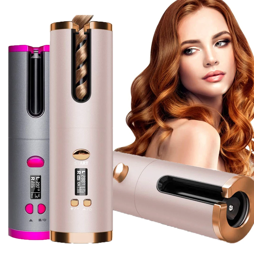 Modelador de Cabelo Ondulação do Cabelo sem Fio Modelador de ar Usb sem Fio Automático Ferro Ondas Praia Ferramentas Estilo
