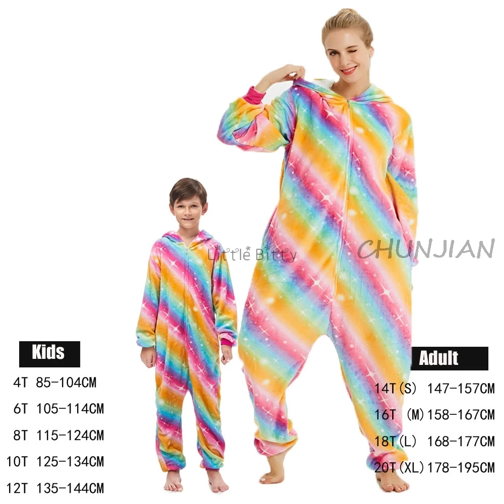 Женские пижамные комплекты с единорогом кугуруми, фланелевые комплекты пижам с милыми животными, женская зимняя ночная рубашка с единорогом, пижама, домашняя одежда - Цвет: LA15