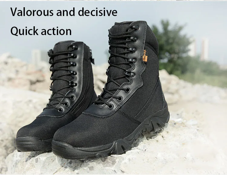 Мужские военные армейские ботинки; коллекция года; высококачественные водонепроницаемые парусиновые камуфляжные ботинки для альпинизма; армейские ботинки для пустыни; мужская обувь
