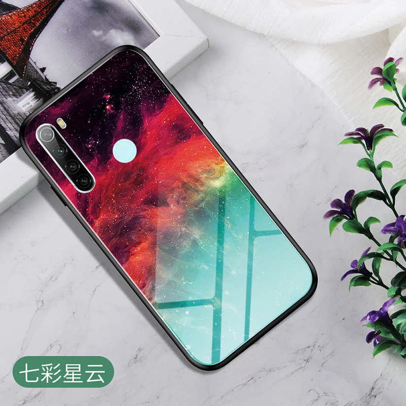 02 Силиконовый чехол для телефона для Xiao mi CC9 mi 9 SE чехол Капа градиентный чехол под мрамор красный чехол mi Note 7 8 K20 Pro закаленное стекло mi rro Shell - Цвет: 02