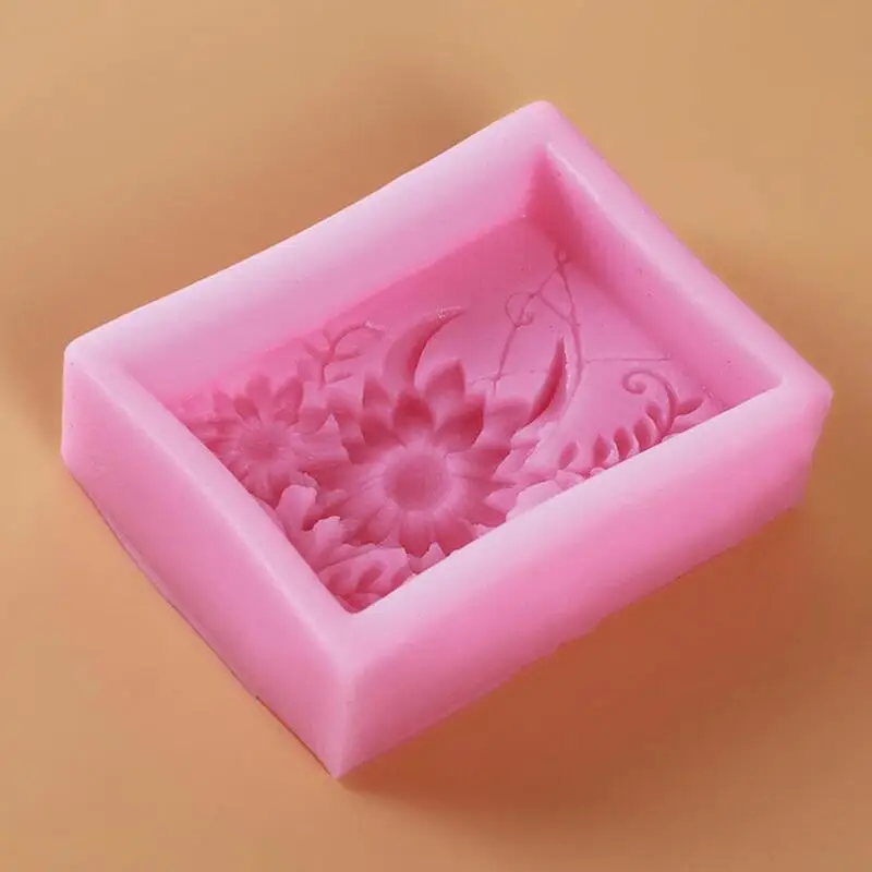 Силиконовая Солнцезащитная Цветочная форма для мыла ручной работы 3d помадка сахарный торт желе шоколадные конфеты формы Diy Прекрасный милый инструмент для украшения выпечки