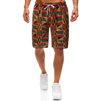 

African Dashiki Shorts Men 2020 Brand New Mens Streetwear Beach Ankara Style Shorts Pantalones Cortos Hombre African Clothing