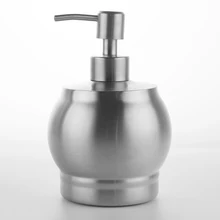 Дозатор для мыла, бытовая бутылка с одной головкой, принадлежности для душа, матовое серебро, нержавеющая сталь, бутылки для мыла
