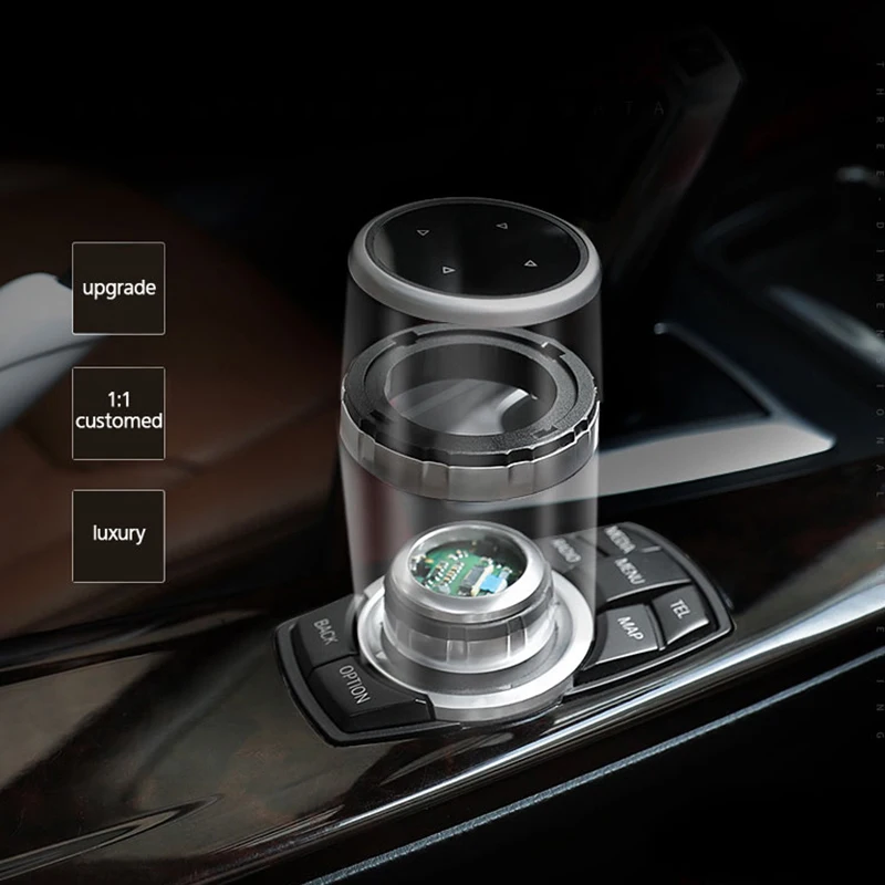 Original Car Multimedia Buttons Cover iDrive Stickers for BMW 1 3 5 7 Series X1 X3 F25 X5 E70 X6 E71 F30 F10 F07 E90 F11 E92 F20