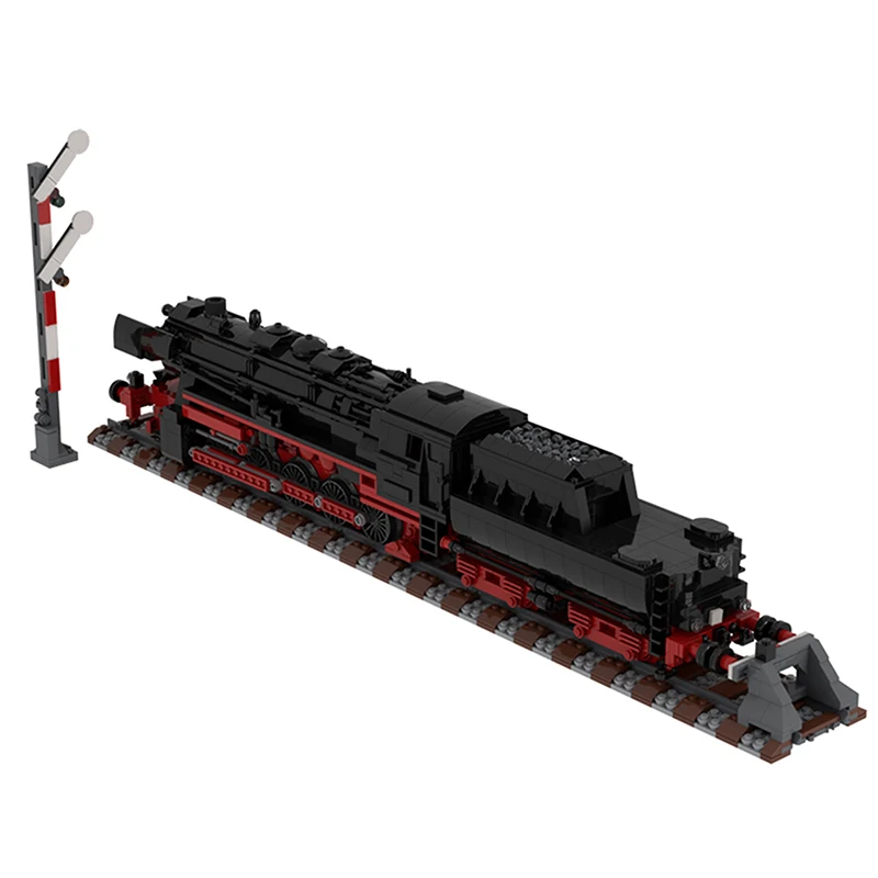 MOC Train German Class 52.80 Steam Locomotive Building Block Bricks Vapour Assemble Car Model Vehicle Toy Children Birthday Gift | Игрушки и