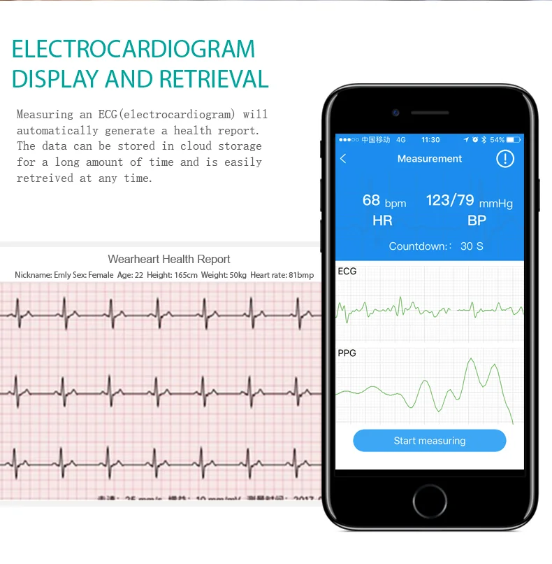 KYCXD цветной экран умный Браслет 3D динамический UI ecg Водонепроницаемый Упражнение пульс и кровяное давление Браслет фитнес-браслет