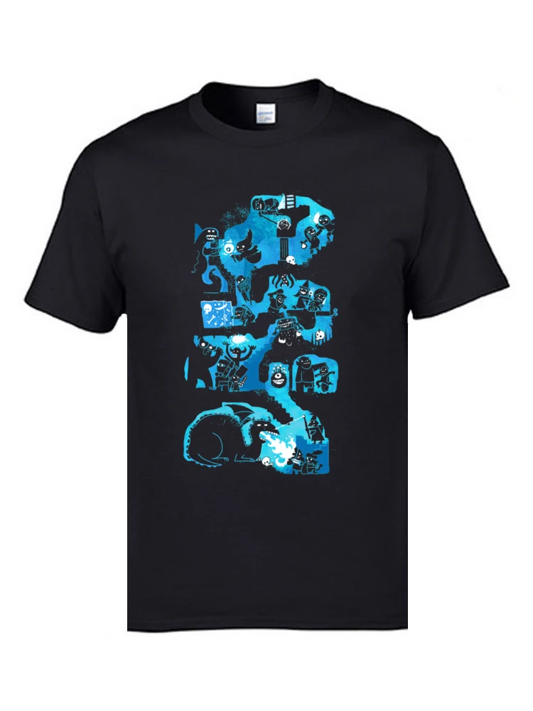 

3d Printed On T-Shirts Man Funny Video Game Tshirts Good Quality Pure Cotton Loose Tops T Shirt