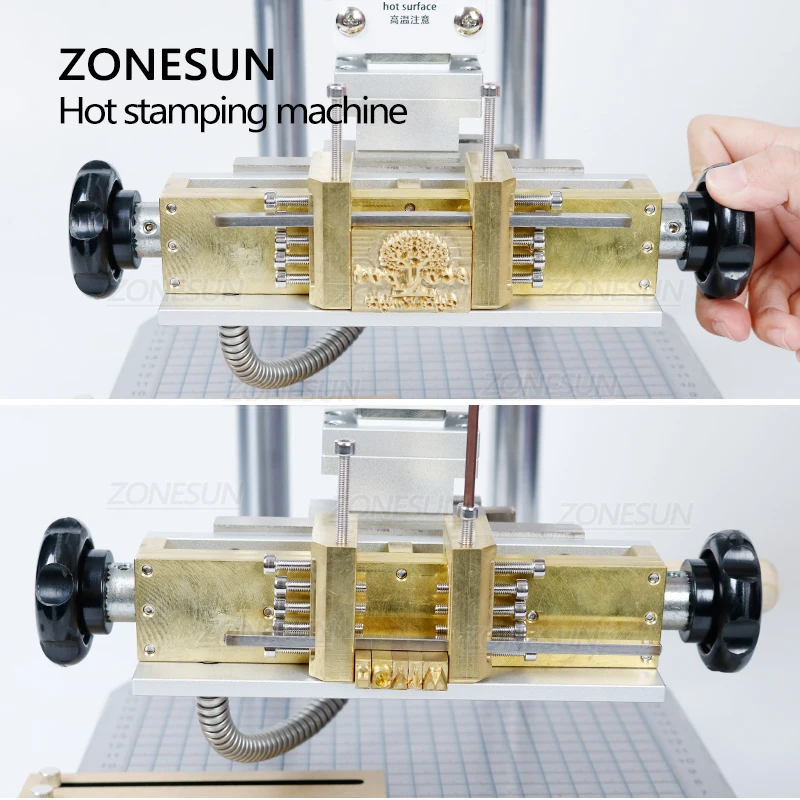 ZONESUN ZS110A 110 В/220 В ПВХ кожа бумага логотип горячая фольга тиснение бронзирование
