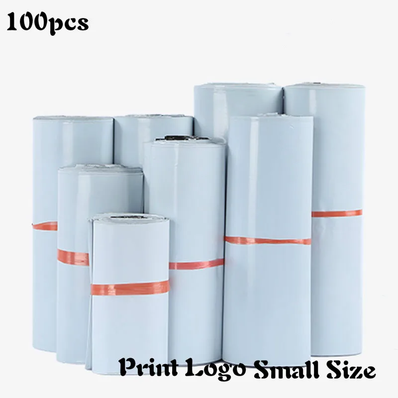 Courier Bags Envelope-Mailer Jewelry Packaging Poly Postal White 100pcs Small-Item Adhesive