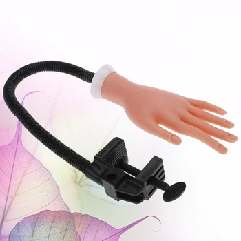 

1Pc Hand Model Manicure Training Fixable Nail Beauty Bendable Nail Art Model Hand Hand Model Simulation