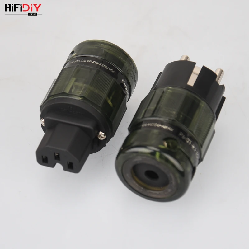 HIFIDIY LIVE EU/US/AU Чистая медь посеребренная штепсельная Вилка для HIFI аудио источника