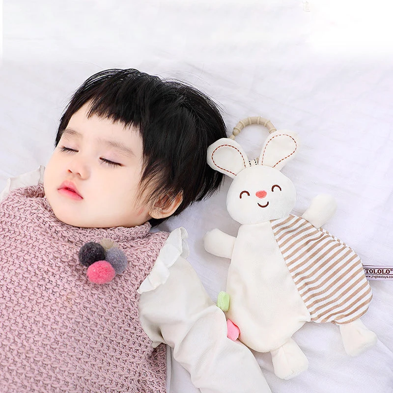 cotton baby blanket newborns sleeping quilts soft swaddles wrap bath towel receiving blanket stroller nursing cover Baby Towel Newborn Stuffed Toys Towels Soft Plush Comforting Toy Soothing Bath Baby Stuff For Newborns Baby Sleep Toys Plush Toy