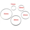 20Pcs Stainless Steel Earring Charm Circle Hoop Connector 15mm 20mm 25mm 30mm 35m Link O Ring Jewelry Making DIY Earring Finding ► Photo 2/6