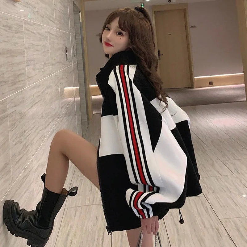 

Jacket Women's Autumn and Winter All-match Korean Version of Loose 2020 New Plus Size Baseball Uniform Thickened