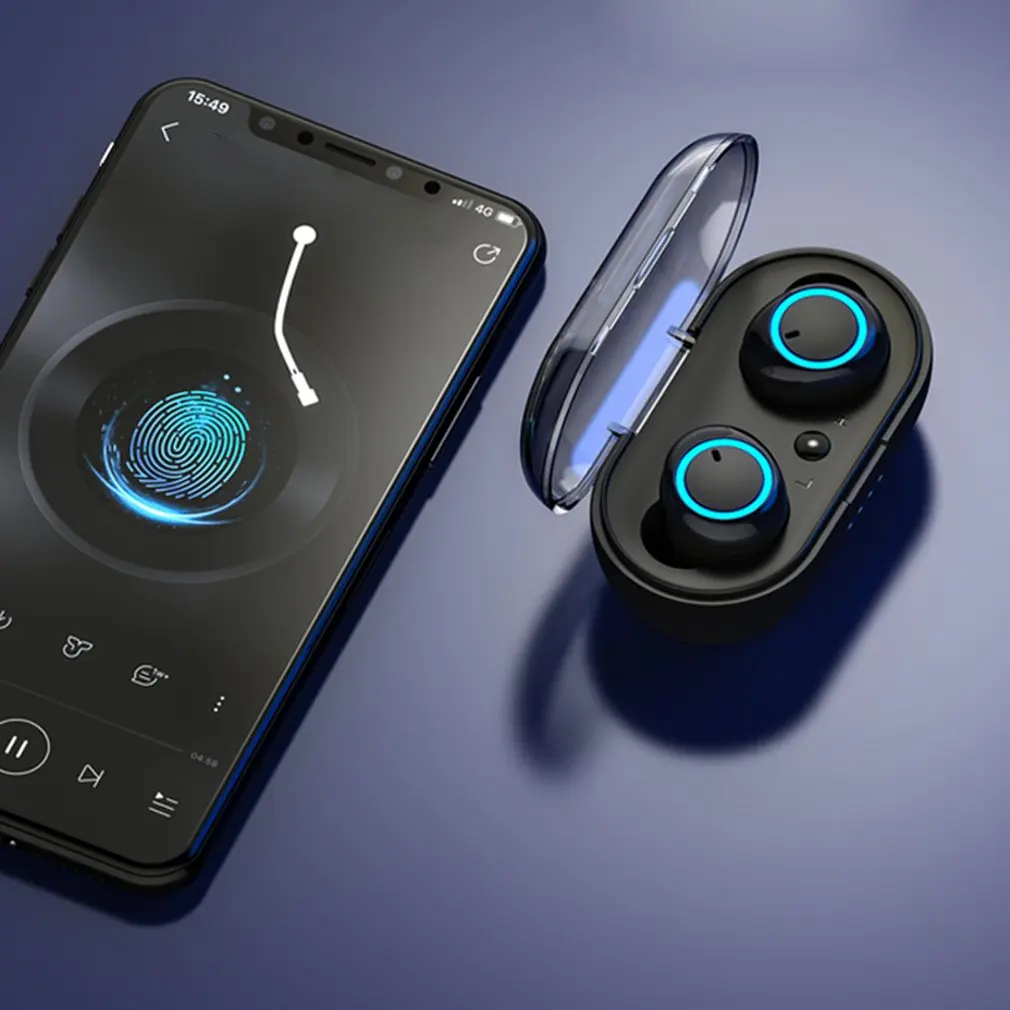 D10 Bluetooth 5 0 Earphones Wireless Blutooth Earphone Handsfree Earphone Waterproof Sports Earbuds Gaming Headset