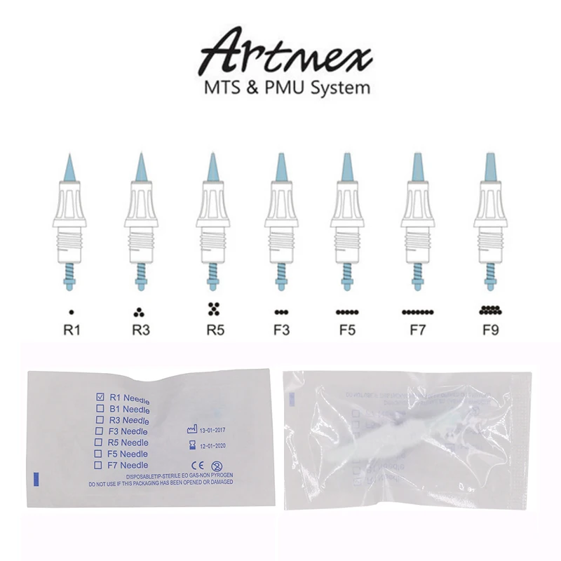 Картридж для тату-игл Artmex v8 v6 v3 PMU картридж перманентного макияжа R1 R3 R5 F5 F7 20 шт. |