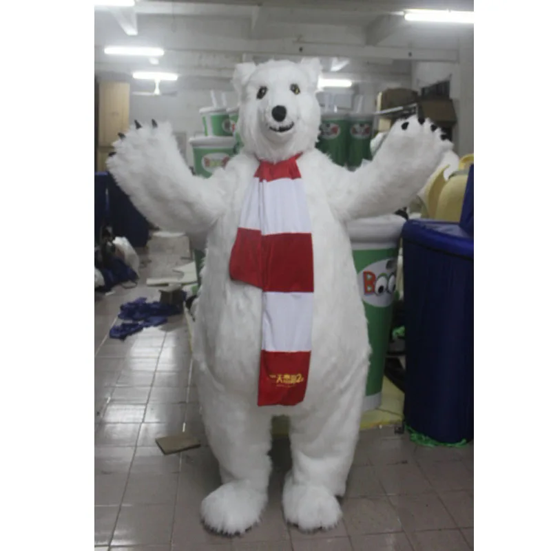 Polar Bear Mascot Costume Cartoon Apparel Birthday Party Masquerade Fancy Dress Polar Bear Mascot Costume Cartoon Apparel Birthday Party Masquerade Fancy Dress