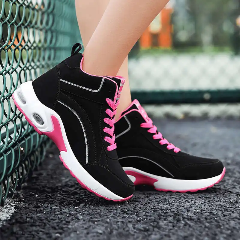 leather running shoes womens