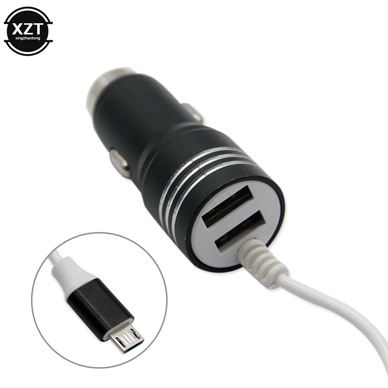 5V 2.4A двойной USB быстрая зарядка автомобильное зарядное устройство адаптер Micro