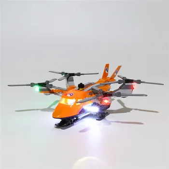 

2 USB Powered Building Blocks LED Lighting Kit for Arctic Air Transport 60193 (Only LED Light, No Block Kit)