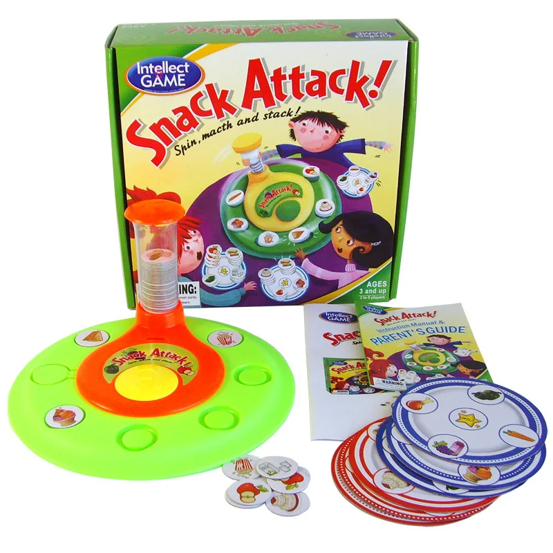 Snack Attack вращающийся стол спиральный матч настольная игра антистрессовый гаджет