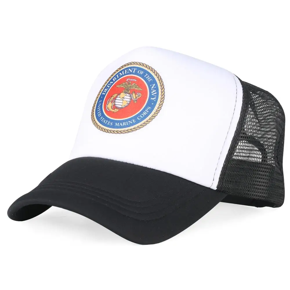 

Black United States Marine Corps Baseball Cap Circle Print Bone Masculino Kids Hats K Pop Hip Hop Sport Gorras Adjustable Suncap