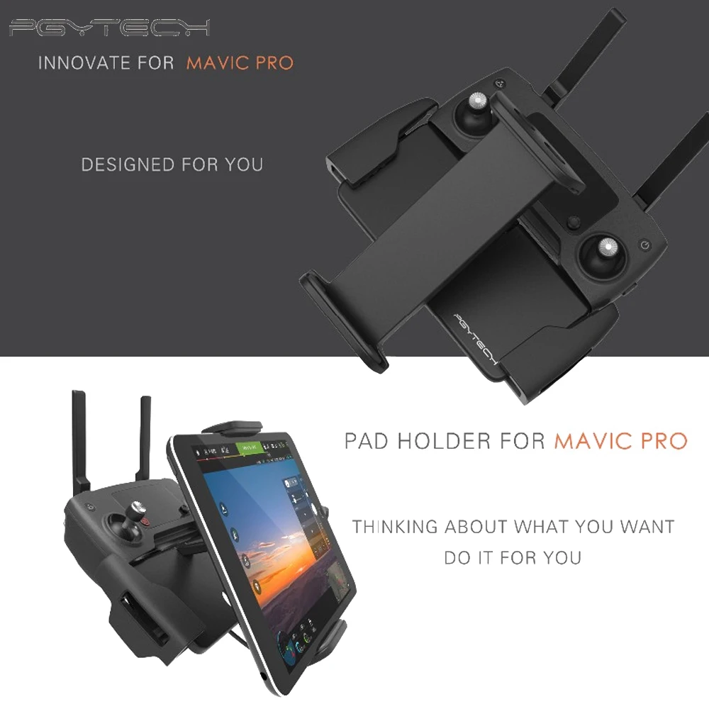 

PGYTECH DJI Mavic Air Accessories remote control 7-10 Pad Holder Flat Bracket tablte stander DJI Mavic Pro/ Air drone accessory