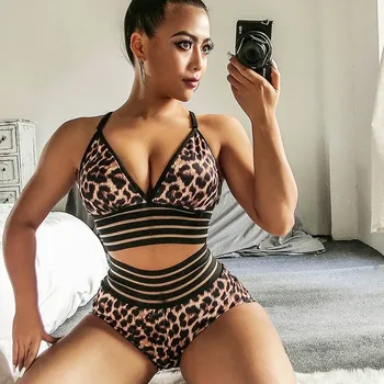 

Hot Women Leopard Sports Shorts High Waist Lifting Hips Breathable for Fitness IE998