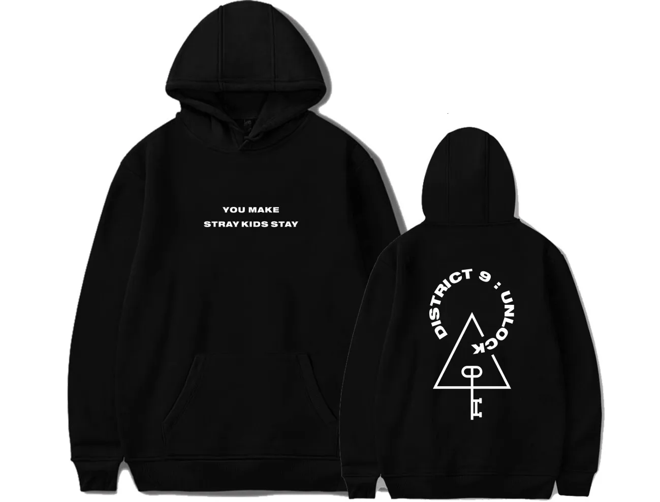  KPOP Stray Kids StrayKids Sweatshirt Hoodies District 9 Unlock Men And Women Hoodies Oversized Hood